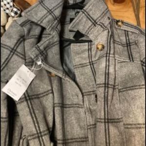 Chrisuno Women's Double Breasted Pea Coat Hooded
Long Winter Trench Coat NWT XL